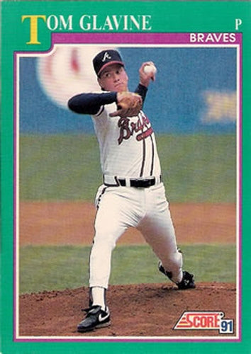 #206 Tom Glavine - Atlanta Braves - 1991 Score Baseball