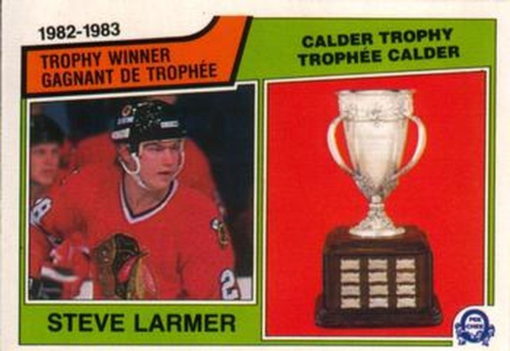 #206 Steve Larmer - Chicago Blackhawks - 1983-84 O-Pee-Chee Hockey