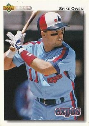 #206 Spike Owen - Montreal Expos - 1992 Upper Deck Baseball