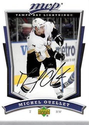 #206 Michel Ouellet - Tampa Bay Lightning - 2007-08 Upper Deck MVP Hockey