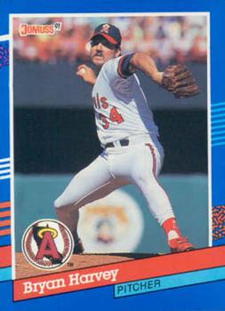 #206 Bryan Harvey - California Angels - 1991 Donruss Baseball