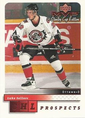 #206 Luke Sellars - Ottawa 67's - 1999-00 Upper Deck MVP Stanley Cup Edition Hockey