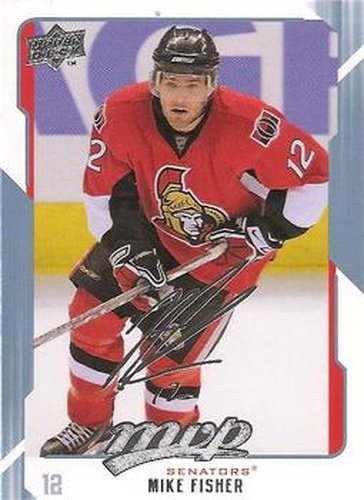 #206 Mike Fisher - Ottawa Senators - 2008-09 Upper Deck MVP Hockey