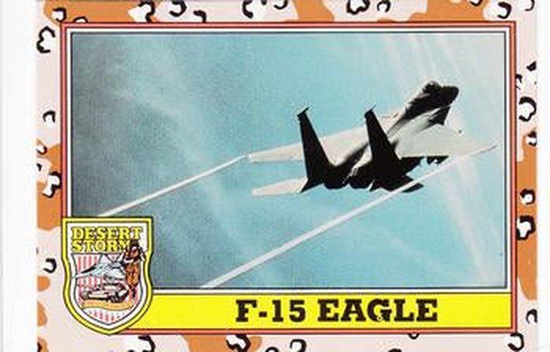#206 F-15 Eagle - 1991 Topps Desert Storm