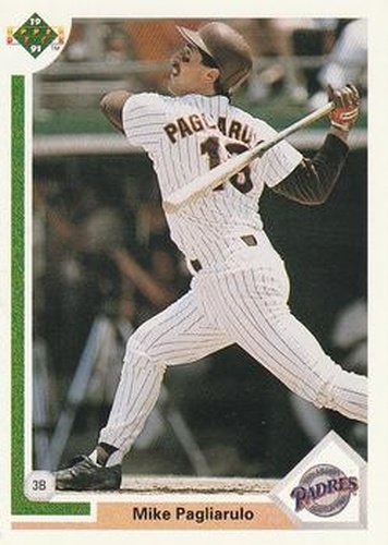 #206 Mike Pagliarulo - San Diego Padres - 1991 Upper Deck Baseball