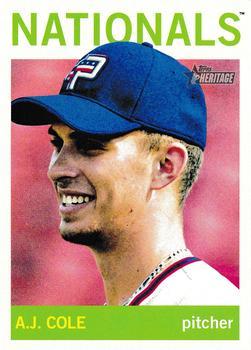 #206 A.J. Cole - Potomac Nationals - 2013 Topps Heritage Minor League Baseball