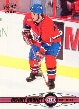 #206 Benoit Brunet - Montreal Canadiens - 2000-01 Pacific Hockey