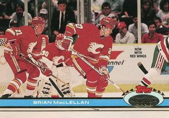 #206 Brian MacLellan - Detroit Red Wings - 1991-92 Stadium Club Hockey