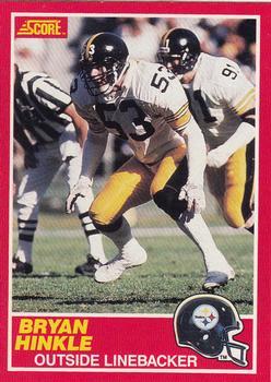 #206 Bryan Hinkle - Pittsburgh Steelers - 1989 Score Football