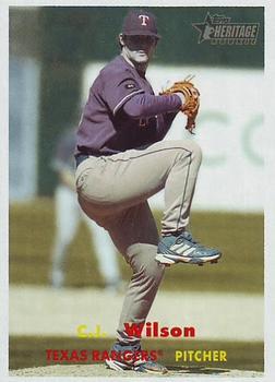 #206 C.J. Wilson - Texas Rangers - 2006 Topps Heritage Baseball