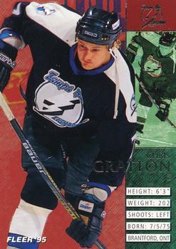 #206 Chris Gratton - Tampa Bay Lightning - 1994-95 Fleer Hockey