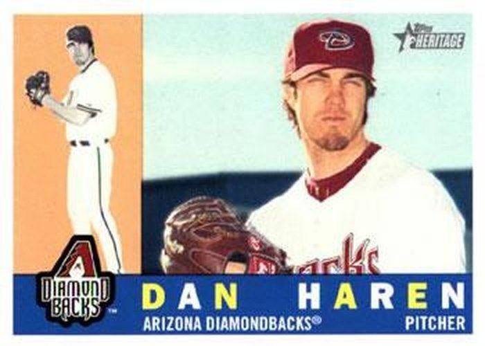 #206 Dan Haren - Arizona Diamondbacks - 2009 Topps Heritage Baseball