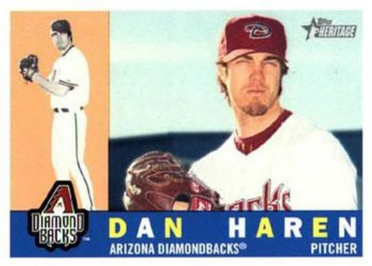 #206 Dan Haren - Arizona Diamondbacks - 2009 Topps Heritage Baseball