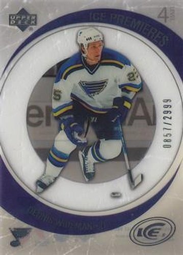 #206 Dennis Wideman - St. Louis Blues - 2005-06 Upper Deck Ice Hockey