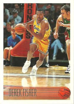 #206 Derek Fisher - Los Angeles Lakers - 1996-97 Topps Basketball