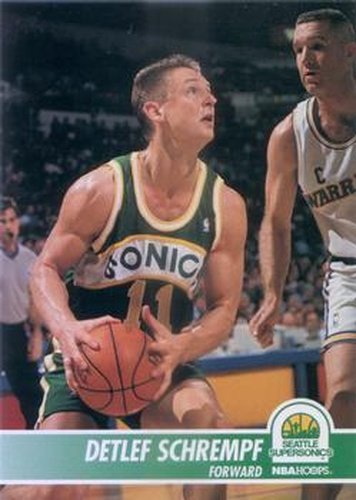 #206 Detlef Schrempf - Seattle SuperSonics - 1994-95 Hoops Basketball