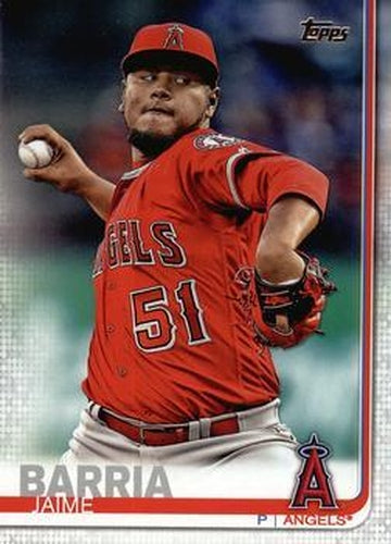 #206 Jaime Barria - Los Angeles Angels - 2019 Topps Baseball