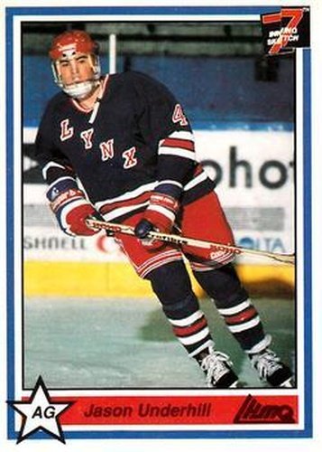 #206 Jason Underhill - St-Jean Lynx - 1990-91 7th Inning Sketch QMJHL Hockey