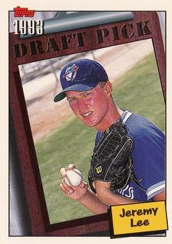 #206 Jeremy Lee - Toronto Blue Jays - 1994 Topps Baseball