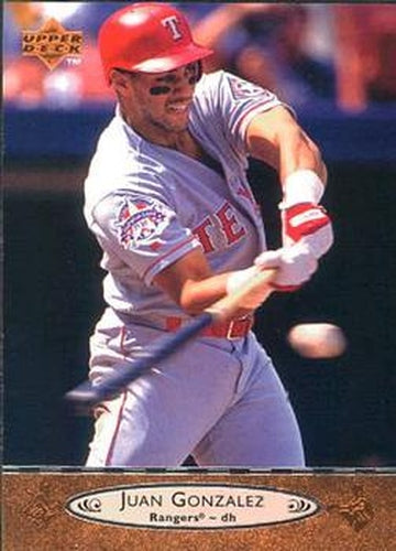 #206 Juan Gonzalez - Texas Rangers - 1996 Upper Deck Baseball
