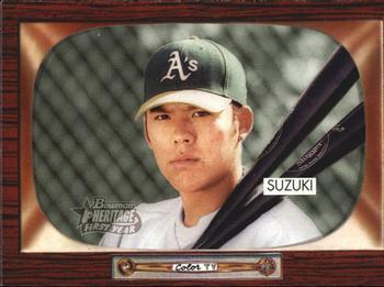 #206 Kurt Suzuki - Oakland Athletics - 2004 Bowman Heritage Baseball