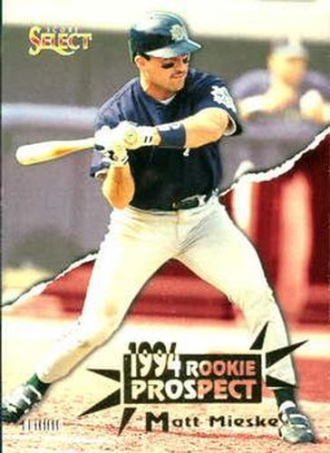#206 Matt Mieske - Milwaukee Brewers - 1994 Select Baseball