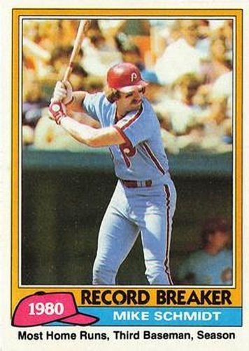 #206 Mike Schmidt - Philadelphia Phillies - 1981 Topps Baseball