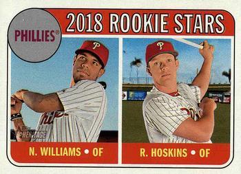 #206 Rhys Hoskins / Nick Williams - Philadelphia Phillies - 2018 Topps Heritage Baseball