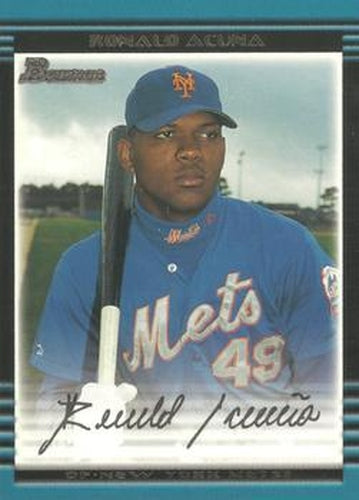 #206 Ronald Acuna - New York Mets - 2002 Bowman Baseball