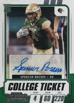 #206 Spencer Brown - UAB Blazers - 2021 Panini Contenders Draft Picks Football