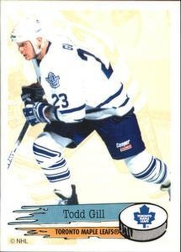 #206 Todd Gill - Toronto Maple Leafs - 1995-96 Panini Hockey Stickers