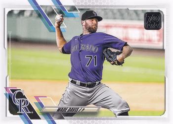 #206 Wade Davis - Colorado Rockies - 2021 Topps Baseball
