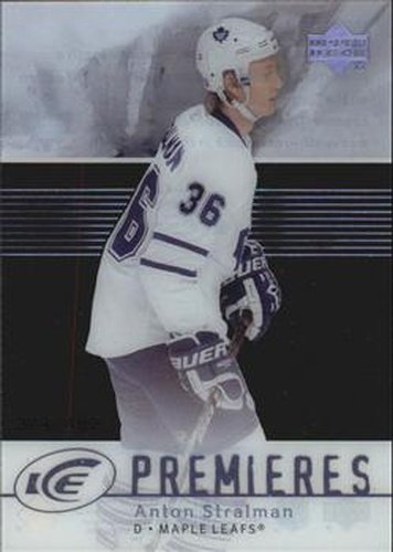 #206 Anton Stralman - Toronto Maple Leafs - 2007-08 Upper Deck Ice Hockey