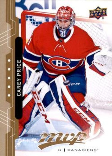 #206 Carey Price - Montreal Canadiens - 2018-19 Upper Deck MVP Hockey