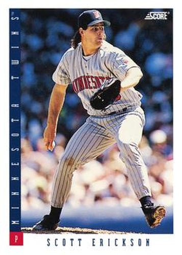 #206 Scott Erickson - Minnesota Twins - 1993 Score Baseball