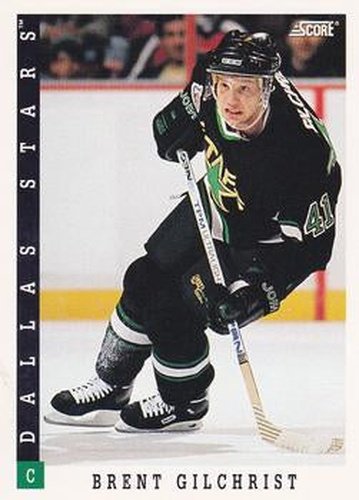 #206 Brent Gilchrist - Dallas Stars - 1993-94 Score Canadian Hockey