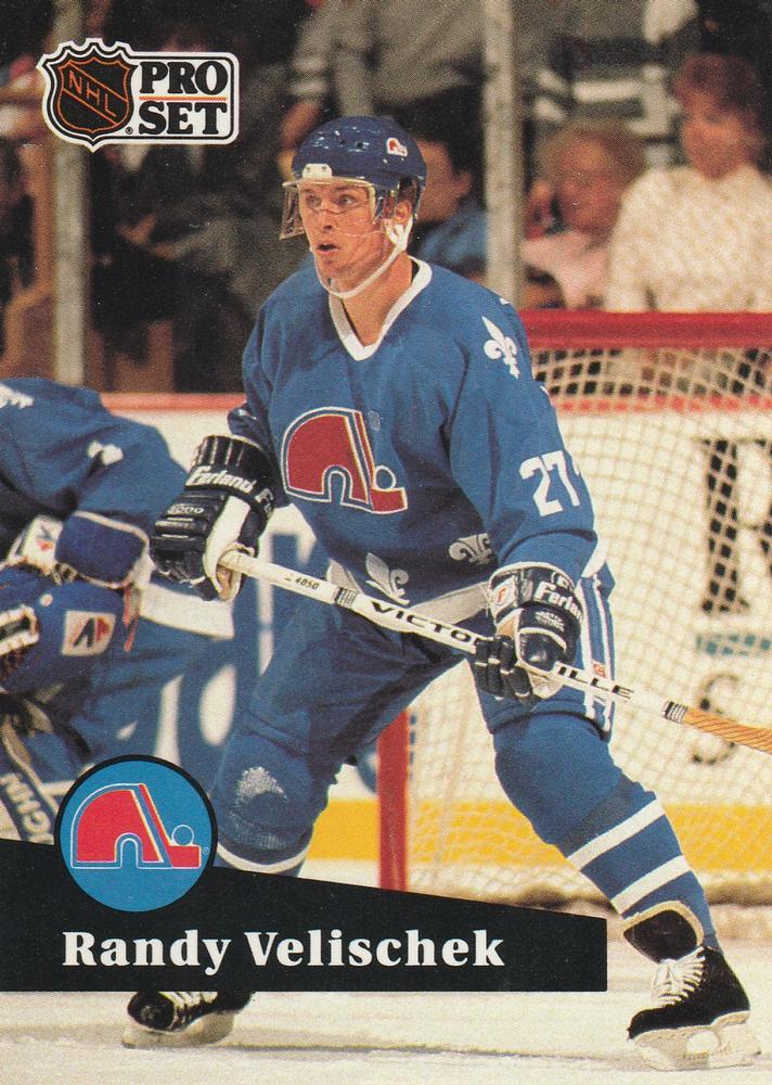 #206 Randy Velischek - 1991-92 Pro Set Hockey