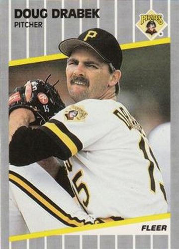 #206 Doug Drabek - Pittsburgh Pirates - 1989 Fleer Baseball