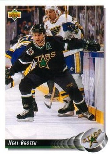 #206 Neal Broten - Minnesota North Stars - 1992-93 Upper Deck Hockey