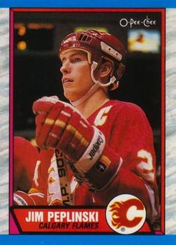 #206 Jim Peplinski - Calgary Flames - 1989-90 O-Pee-Chee Hockey