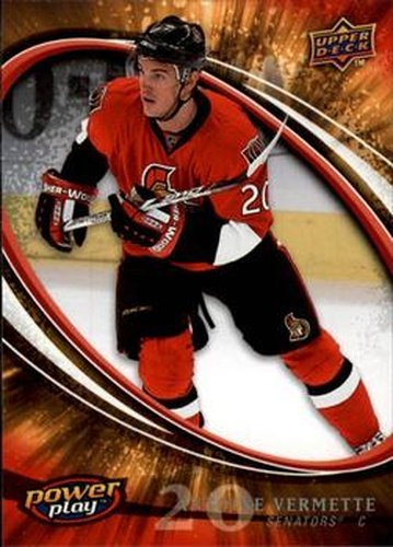 #206 Antoine Vermette - Ottawa Senators - 2008-09 Upper Deck Power Play Box Set Hockey