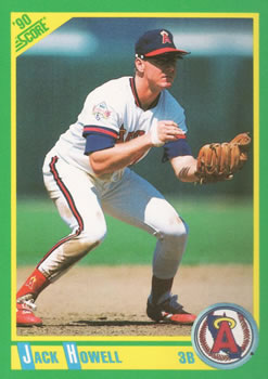 #206 Jack Howell - California Angels - 1990 Score Baseball