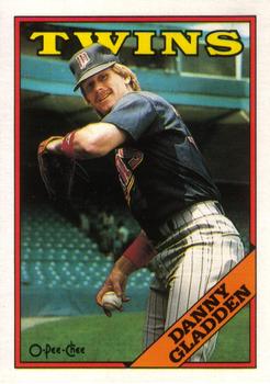 #206 Danny Gladden - Minnesota Twins - 1988 O-Pee-Chee Baseball