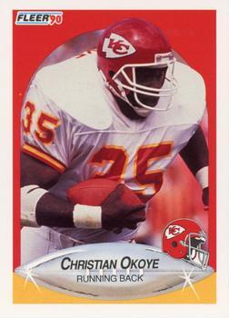 #206 Christian Okoye - Kansas City Chiefs - 1990 Fleer Football