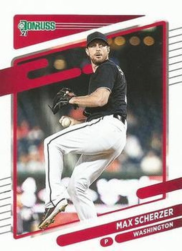 #206 Max Scherzer - Washington Nationals - 2021 Donruss Baseball