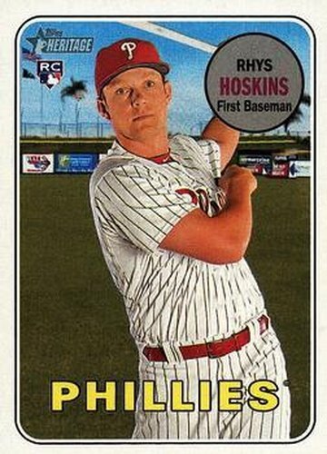 #206b Rhys Hoskins - Philadelphia Phillies - 2018 Topps Heritage Baseball