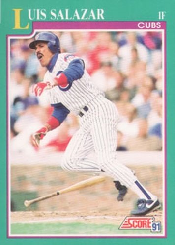 #207 Luis Salazar - Chicago Cubs - 1991 Score Baseball
