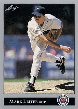 #207 Mark Leiter - Detroit Tigers - 1992 Leaf Baseball