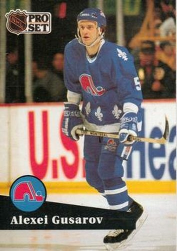 #207 Alexei Gusarov - 1991-92 Pro Set Hockey