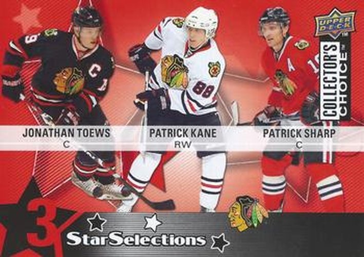 #207 Patrick Sharp / Patrick Kane / Jonathan Toews - Chicago Blackhawks - 2009-10 Collector's Choice Hockey